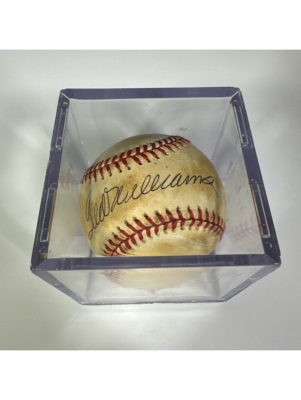 Ted Williams Autographed Baseball Signed MLB No COA Vintage Red Sox